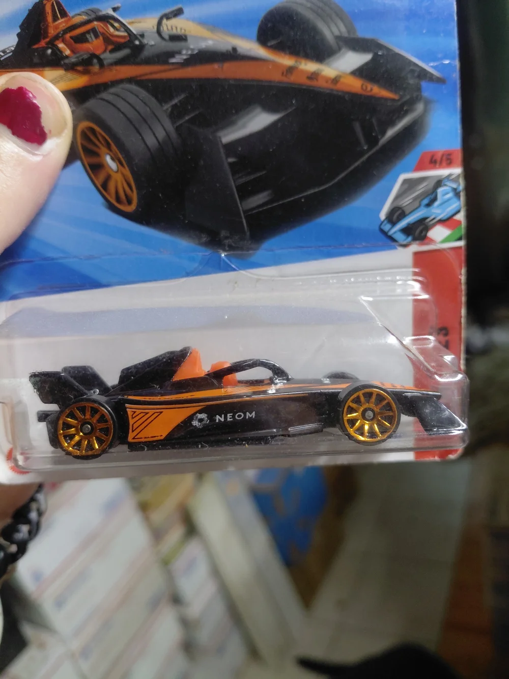 Hot Wheels Formula E Gen3 (NEOM McLaren Formula E Team livery) from the 2025 Tra
